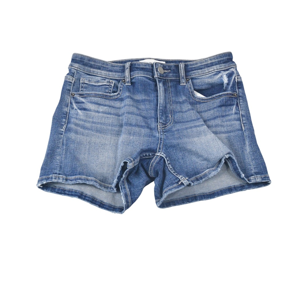 BKE Jean Shorts Womens 28 Blue Excellent Distressed Payton Mid Rise Denim